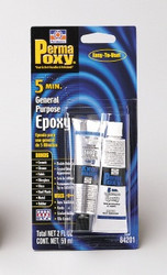 Permatex Клей Эпоксидный МНОГОФУНКЦИОНАЛЬНЫЙ (5мин) 59 мл (тюбики)., Клей | Артикул 84201