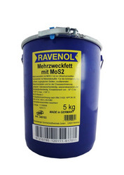 Ravenol Смазка Mehrzweckfett m.MOS 2 (5кг) | Артикул 4014835200357