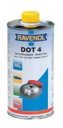 Ravenol Тормозная жидкость DOT 4, 1л | Артикул 4014835692114