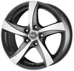 Диск литой Mak Mistral 16/7 ET35 Gun metallic - mirror face | Артикул WHS058950