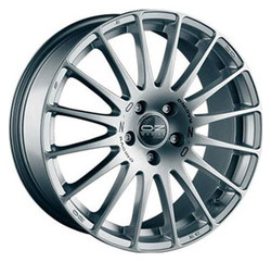 Диск литой Oz Superturismo GT 19/8 ET38 Race silver + black lettering | Артикул WHS057400