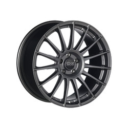 Диск литой Oz Superturismo LM 18/7,5 ET47 Matt graphite + silver lettering | Артикул WHS063191