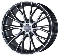 Диск литой Mak Munchen 16/7 ET35 Gun metallic - mirror face | Артикул WHS102025