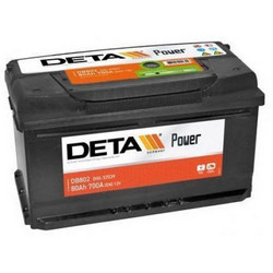Аккумуляторная батарея Deta 80 А/ч, 700 А | Артикул DB802