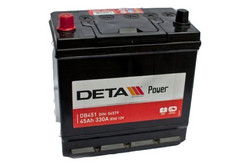 Аккумуляторная батарея Deta 45 А/ч, 330 А | Артикул DB451