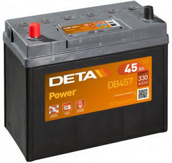 Аккумуляторная батарея Deta 45 А/ч, 330 А | Артикул DB457