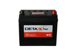 Аккумуляторная батарея Deta 45 А/ч, 300 А | Артикул DB454