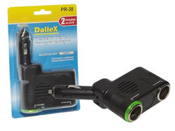 Разветвитель прикуривателя Dollex Разветвитель прикуривателя DolleX, на 1 гнездо + гнездо прикуривателя | Артикул PR38