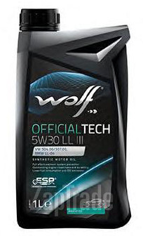 Купить моторное масло Wolf OFFICIALTECH 5W30 LL III Синтетическое | Артикул 8307416