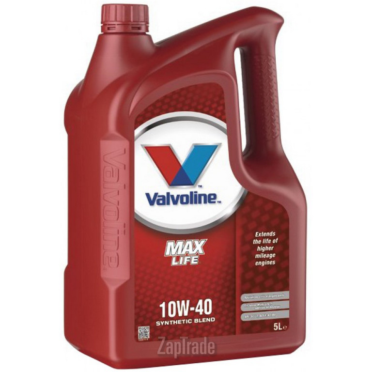 Купить моторное масло Valvoline MAXLIFE SAE 10W-40, 5л Полусинтетическое | Артикул VE49528