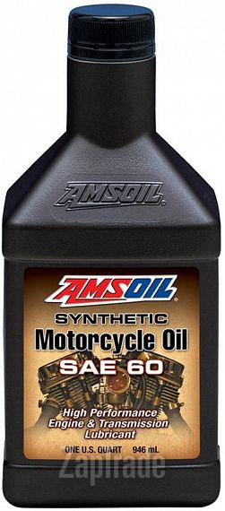Купить моторное масло Amsoil Synthetic Motorcycle Oil Синтетическое | Артикул MCSQT