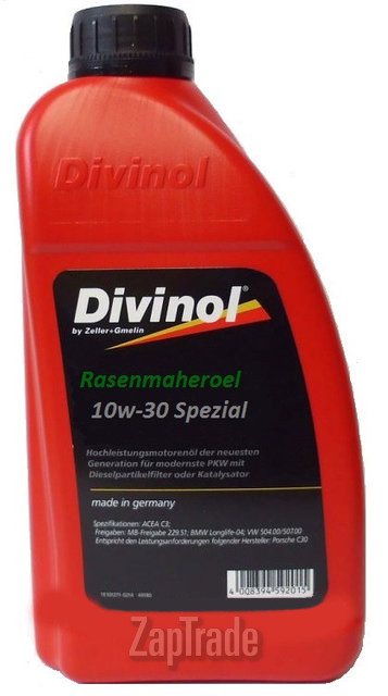 Купить моторное масло Divinol Spezial-Schneefraesenoel 5W-30 | Артикул 49201-C069