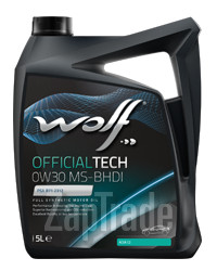 Купить моторное масло Wolf OFFICIALTECH 0W30 MS-BHDI Синтетическое | Артикул 8323591