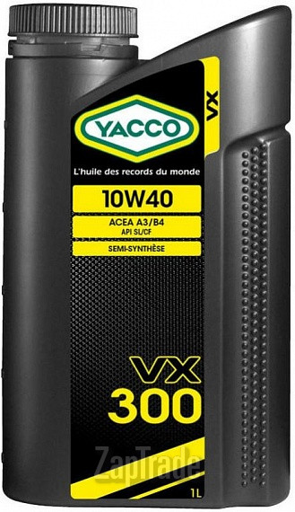Купить моторное масло Yacco VX 300 Полусинтетическое | Артикул 303325