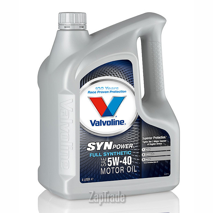Купить моторное масло Valvoline SYNPOWER SAE 5W-40, 4л Синтетическое | Артикул 872381