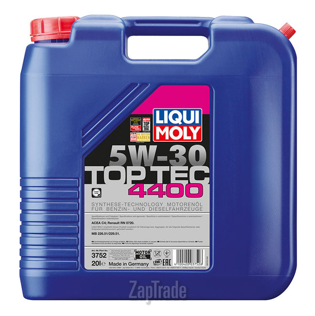Купить моторное масло Liqui moly Top Tec 4400 Синтетическое | Артикул 3752