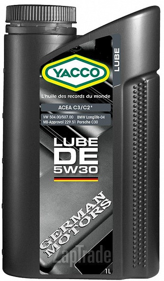 Купить моторное масло Yacco Lube DE Синтетическое | Артикул 305525