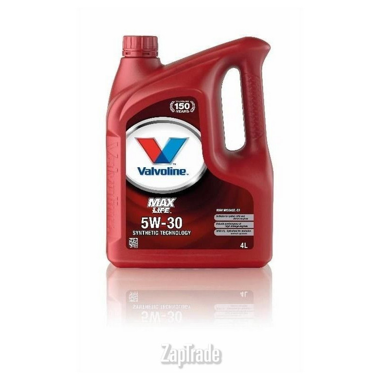 Купить моторное масло Valvoline MAXLIFE C3 SAE 5W-30, 4л Синтетическое | Артикул 872368
