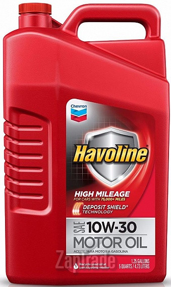 Купить моторное масло Chevron Havoline High Mileage 10W-30 Полусинтетическое | Артикул 223682533