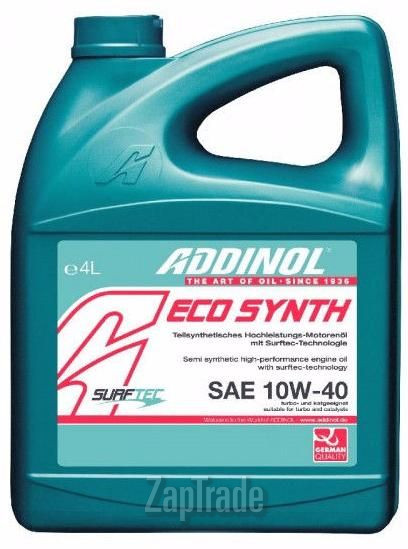 Купить моторное масло Addinol ECO Synth Полусинтетическое | Артикул 4014766250667