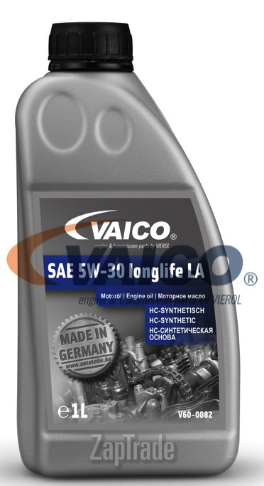 Купить моторное масло Vaico SAE 5W-30 longlife LA Синтетическое | Артикул V60-0082