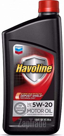 Купить моторное масло Chevron Havoline 5W-20 Полусинтетическое | Артикул 223393481