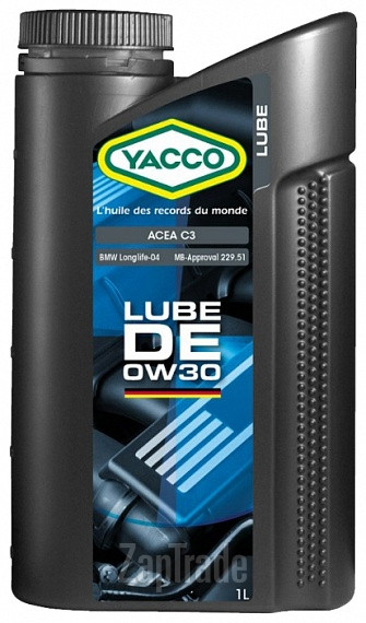 Купить моторное масло Yacco Lube DE Синтетическое | Артикул 305825