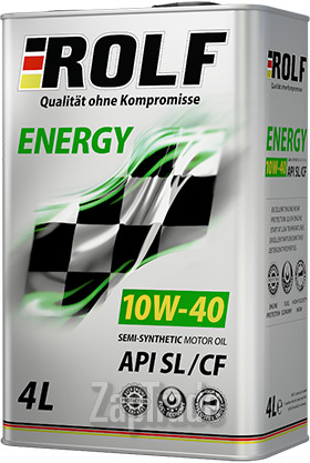 Купить моторное масло Rolf Energy 10W-40 SL/CF Полусинтетическое | Артикул 107289