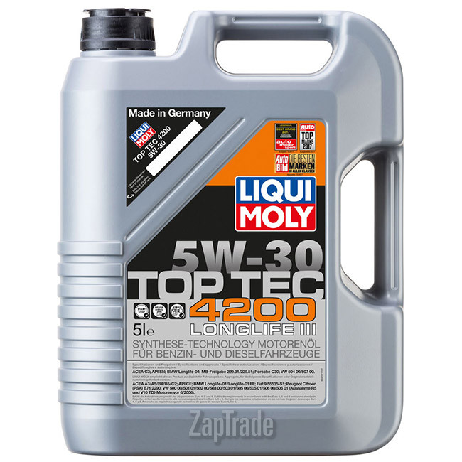 Купить моторное масло Liqui moly Top Tec 4200 Синтетическое | Артикул 7661
