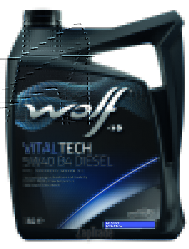Купить моторное масло Wolf VITALTECH 5W40 B4 DIESEL Синтетическое | Артикул 8334009
