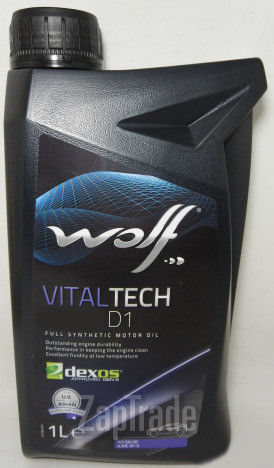Купить моторное масло Wolf VITALTECH 5W20 D1 Синтетическое | Артикул 8330940