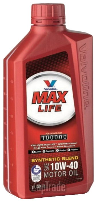 Купить моторное масло Valvoline MAXLIFE SAE 10W-40, 1л Полусинтетическое | Артикул 817953