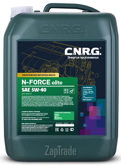 Купить моторное масло C.n.r.g. N-Force Elite Синтетическое | Артикул CNRG-021-0020