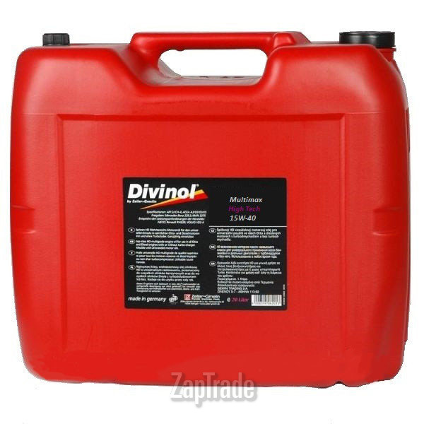 Купить моторное масло Divinol Multimax High Tech 15W40 Полусинтетическое | Артикул 49790-K030
