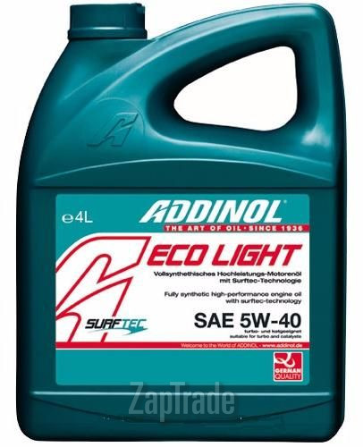 Купить моторное масло Addinol ECO Light Синтетическое | Артикул 4014766250650