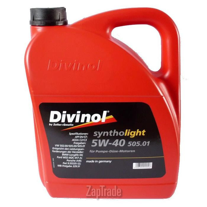 Купить моторное масло Divinol Syntholight 505.01 SAE 5W-40 Синтетическое | Артикул 49540-K007