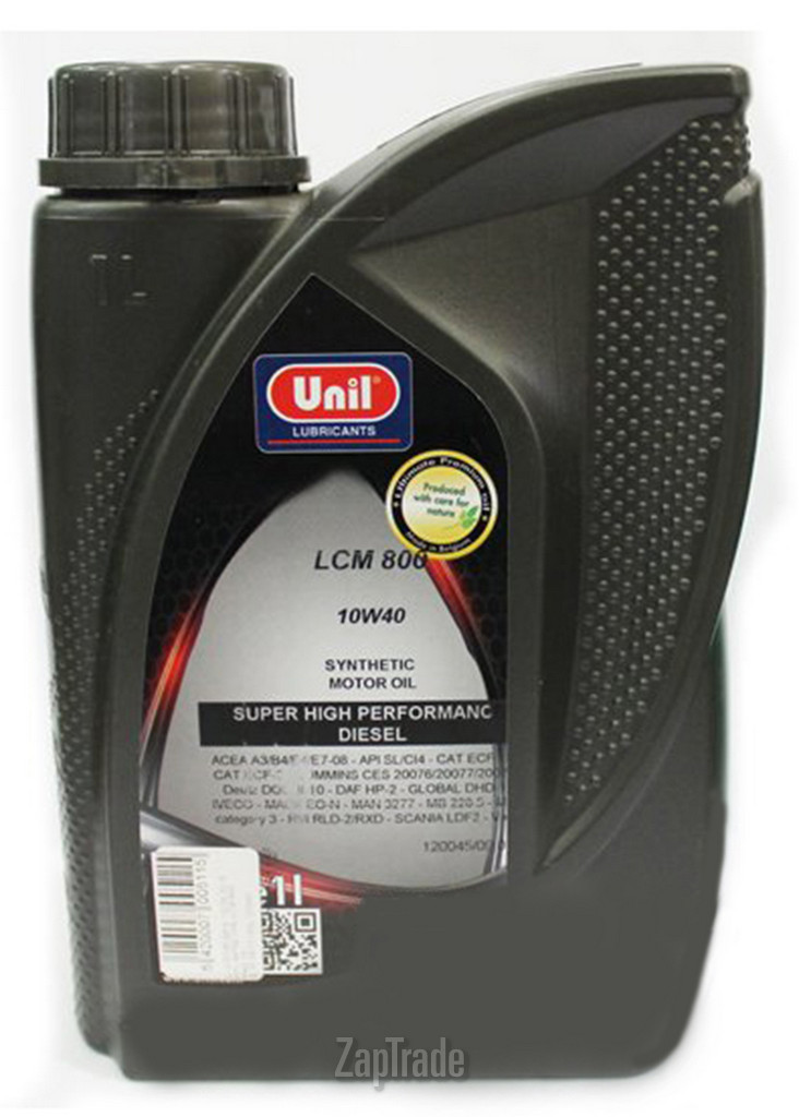 Купить моторное масло Unil LCM 800 10W40 Синтетическое | Артикул 5420007005115