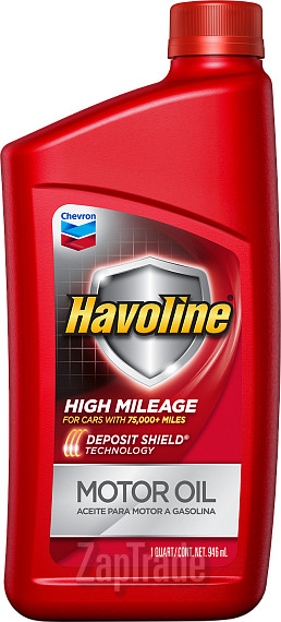 Купить моторное масло Chevron Havoline High Mileage 5W-30 Полусинтетическое | Артикул 223681482