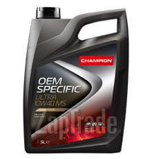 Купить моторное масло Champion oil OEM SPECIFIC 10W40 ULTRA MS Синтетическое | Артикул 8208010