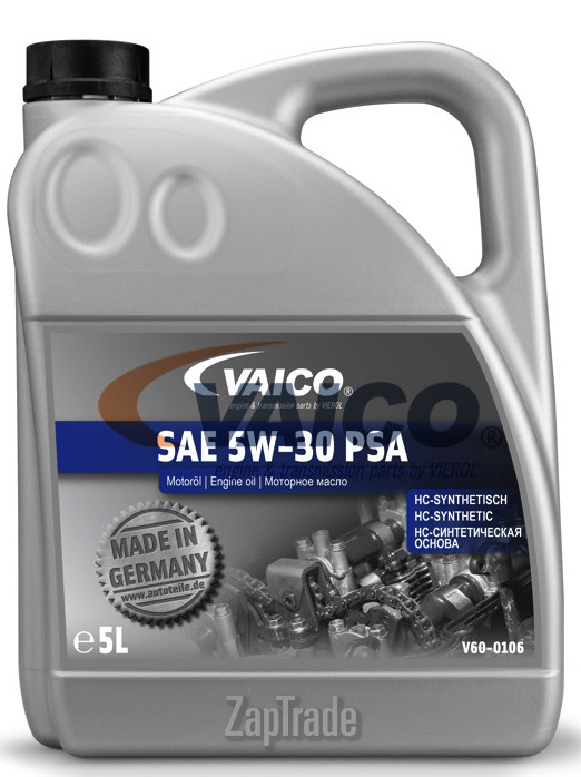 Купить моторное масло Vaico SAE 5W-30 PSA Синтетическое | Артикул V60-0106