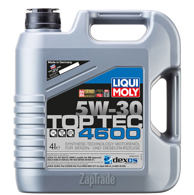 Купить моторное масло Liqui moly Top Tec 4600 Синтетическое | Артикул 3763