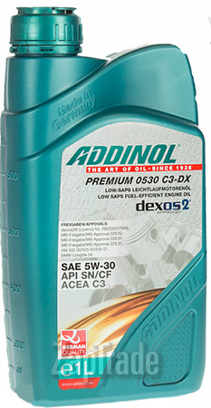 Купить моторное масло Addinol Premium 0530 C3-DX Синтетическое | Артикул 4014766073570