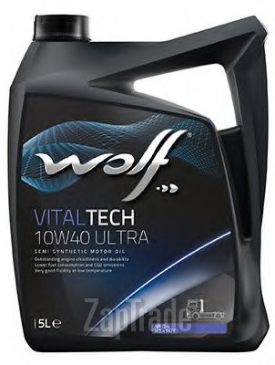 Купить моторное масло Wolf VITALTECH 10W40 ULTRA Полусинтетическое | Артикул 8300806