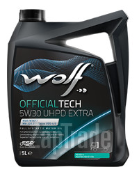 Купить моторное масло Wolf OFFICIALTECH 5W30 UHPD EXTRA Синтетическое | Артикул 8335457