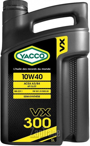 Купить моторное масло Yacco VX 300 Полусинтетическое | Артикул 303322