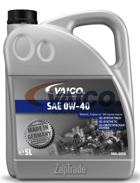 Купить моторное масло Vaico SAE 0W-40 Синтетическое | Артикул V60-0056