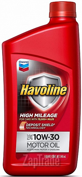 Купить моторное масло Chevron Havoline High Mileage 10W-30 Полусинтетическое | Артикул 223682482