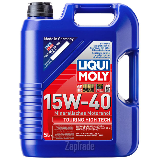 Купить моторное масло Liqui moly Touring High Tech Минеральное | Артикул 1862