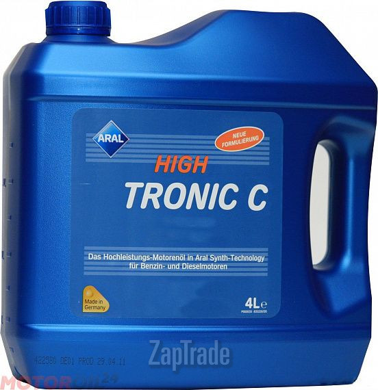 Купить моторное масло Aral HighTronic C Синтетическое | Артикул 10584