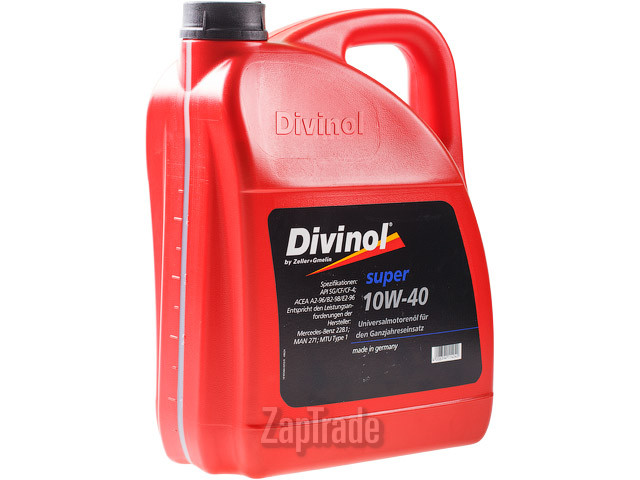 Купить моторное масло Divinol Super 10W40 Полусинтетическое | Артикул 49625-K007